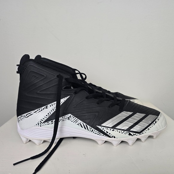 Adidas Freak Mens Football Cleats Size 11 Black White High top‎ BY3874 Molded - Picture 1 of 11